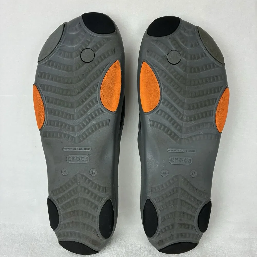 CROCS Classic All Terrain Flip Flops Men’s Size 15 Gray Water Resistant Shoes